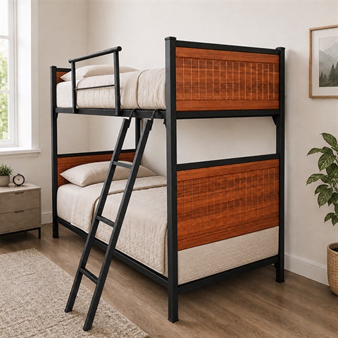 تخت دو طبقه وکیومی ستون فلزی D1453